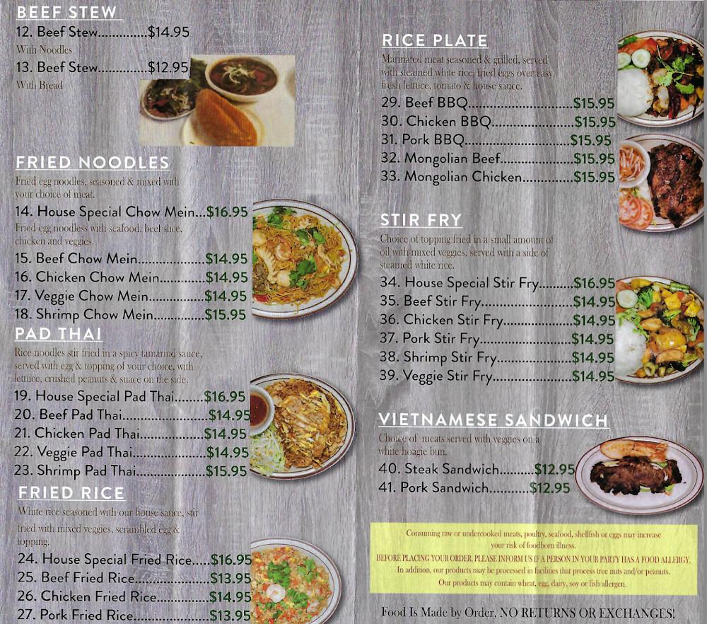 SAIGON CITY BAR & GRILL Menu image 3